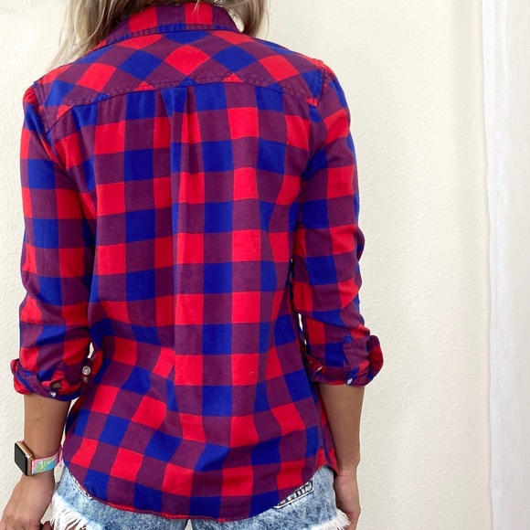 J.Crew Boy Fit Plaid Button Down Shirt Cotton - Picture 3 of 10